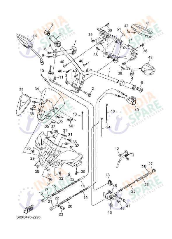 STEERING HANDLE & CABLE
